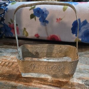 Vintage Metal Pepsi Cola Bottle Basket